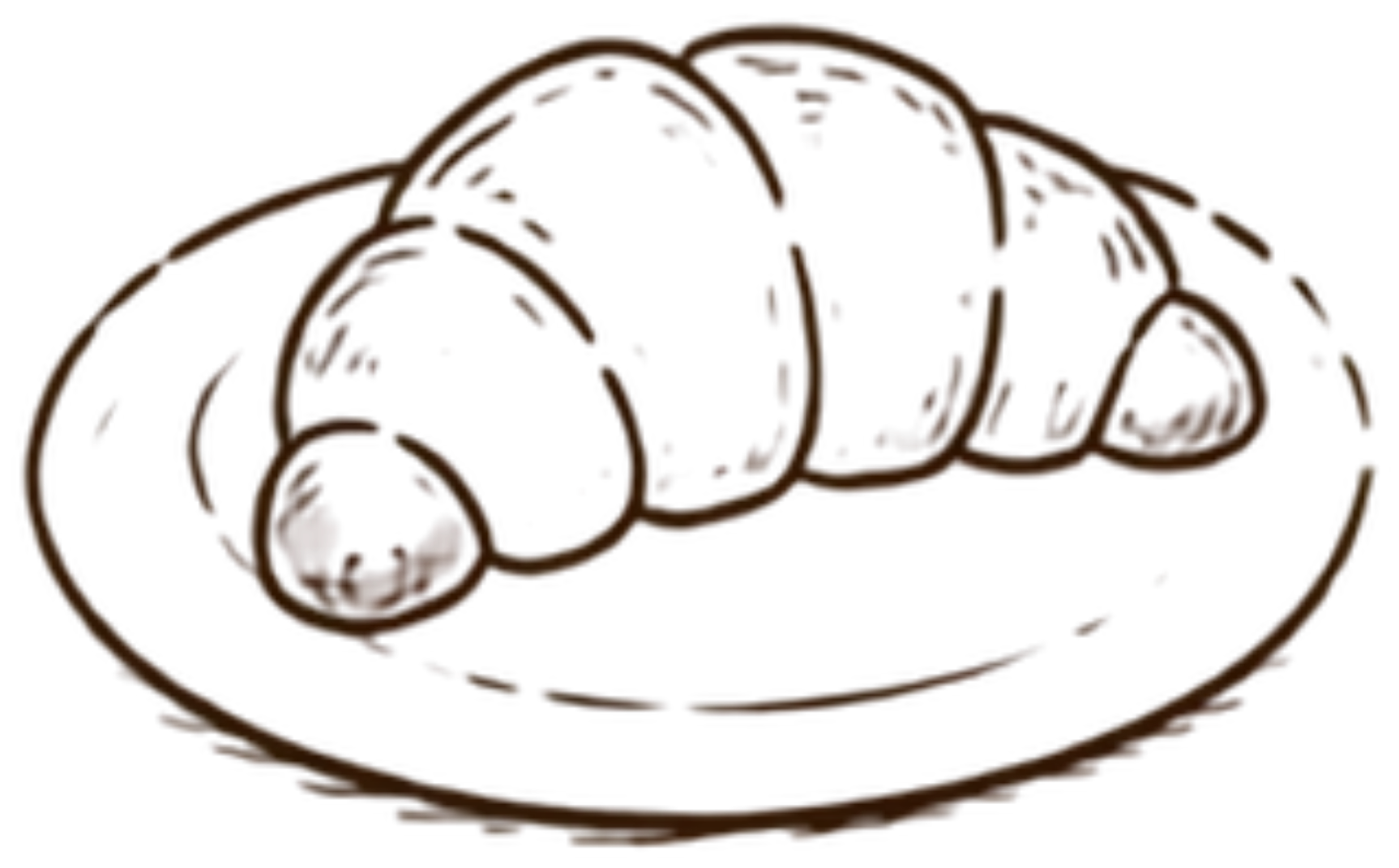 Croissant plate